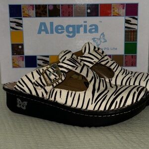 Alegria  Zebra Print Shoes EU size 39